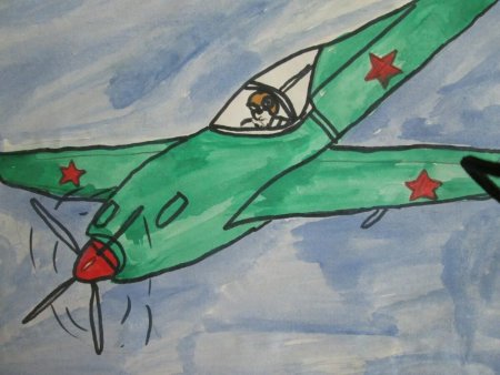Рисунок на военную тему легкий