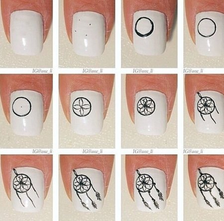 Самый лёгкий рисунок на ногтях