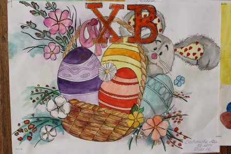 Рисунок на тему Пасха