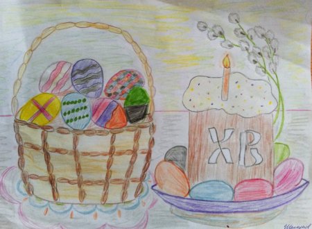 Пасхальные рисунки карандашом