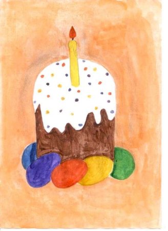 Рисунок на Пасху легкий