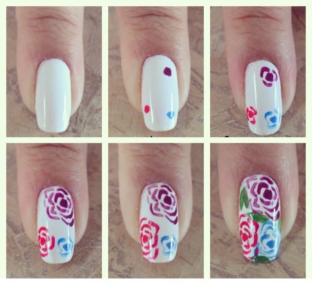 Маникюр на новый год для начинающих пошагово