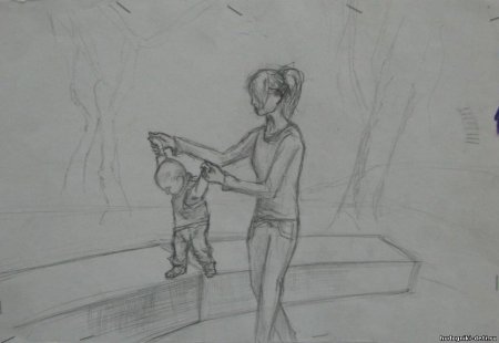 Наброски с предметов и фигуры человека