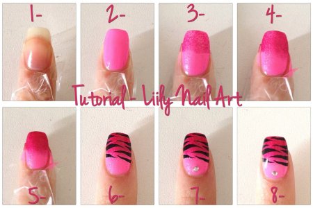 Маникюр пошагово для школы