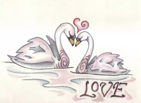 Рисование карандашом любовь