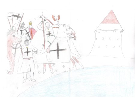 Раскраска Александр Невский для детей Ледовое побоище