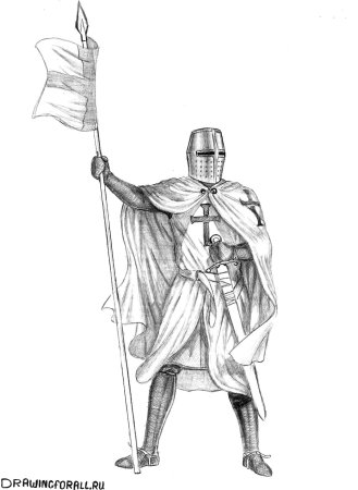 Рыцарь рисунок