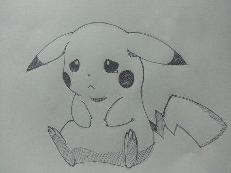Рисунки для срисовки лёгкие Пикачу