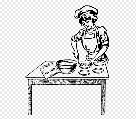 Раскраска повар