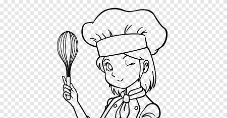 Трафарет повара на кухне