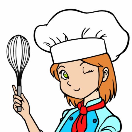Раскраска повар
