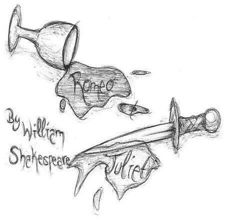 Ромео и Джульетта рисунок легкий