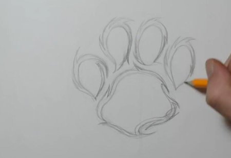 Простые рисунки на альбомном листе