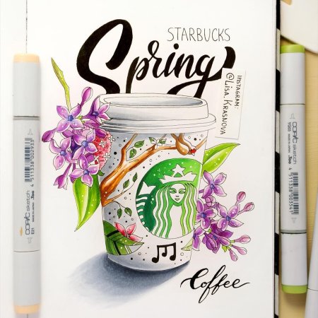 Скетчи маркерами