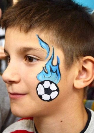 Лёгкий аквагрим для детей для мальчика