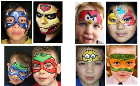 Аквагрим для детей простые