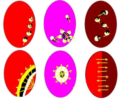 Узоры лаком на ногтях иголкой