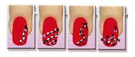 Рисунки на ногтях для начинающих иголкой