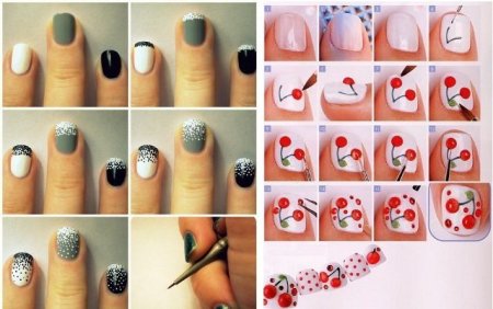Рисунки на ногтях для начинающих