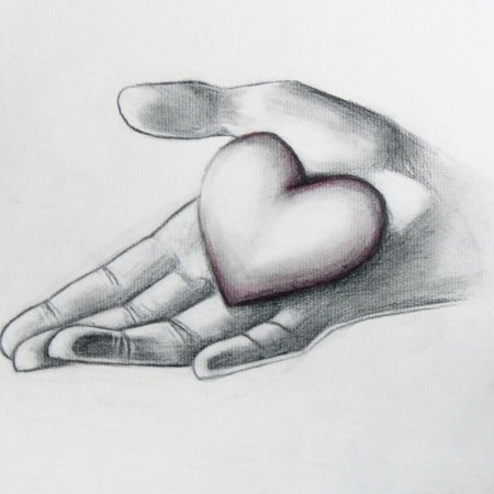 Сердце для срисовки