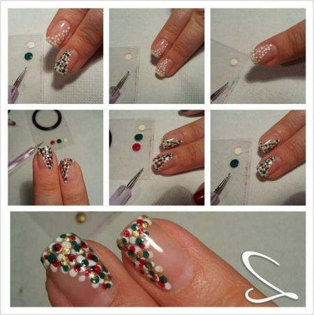 Рисование иголкой на ногтях