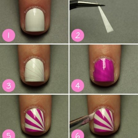 Самый лёгкий рисунок на ногтях