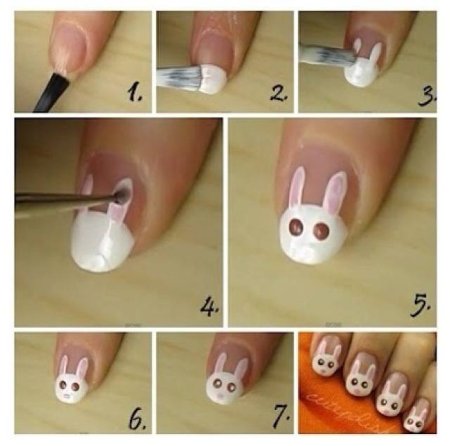 Ногти в стиле пианино