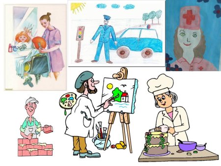 Детские рисунки на тему профессии
