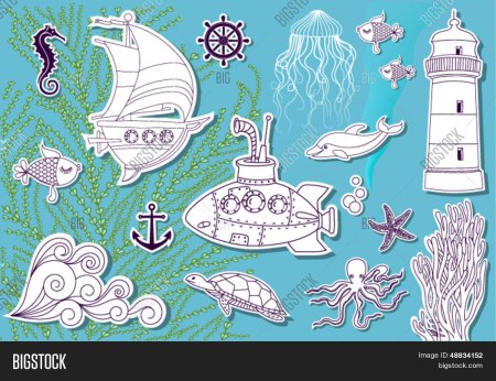 Узоры на морскую тематику