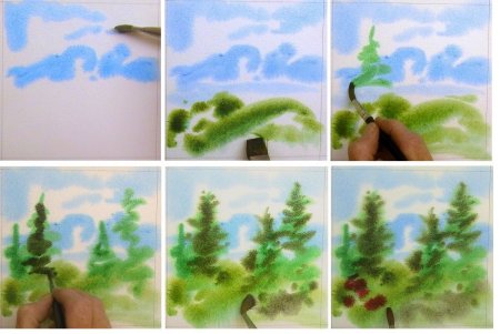 Закат рисунок для детей