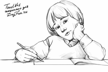 Рисунок учителя карандашом