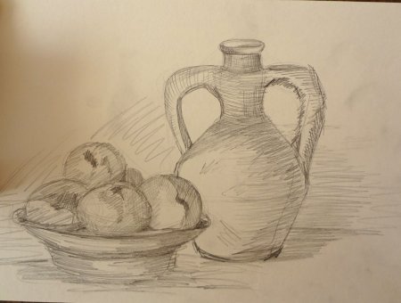 Натюрморт карандашом