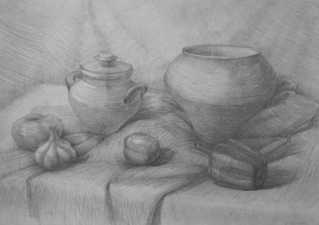 Натюрморты карандашом Юрий Кушевский