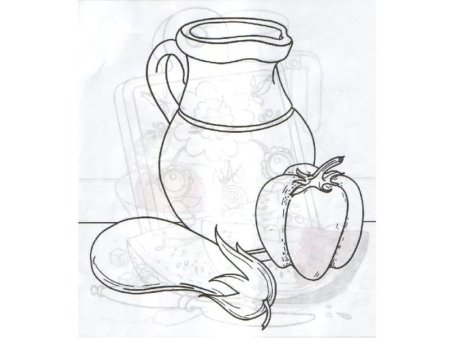 Набросок натюрморта карандашом для детей
