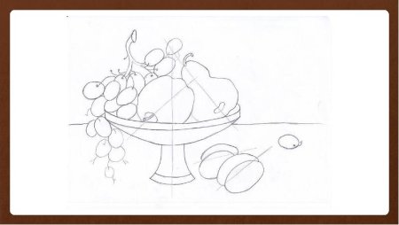 Ваза с фруктами изо