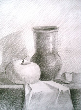 Натюрморт карандашом