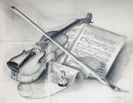 Рисунок на музыкальную тему легкий