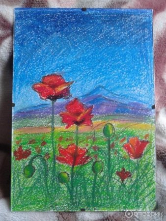 Рисование масляными мелками