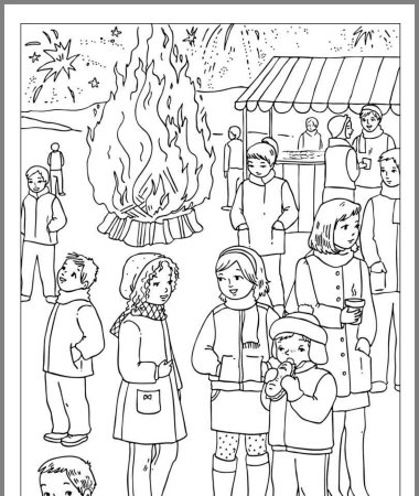 Рисунок народные праздники легко