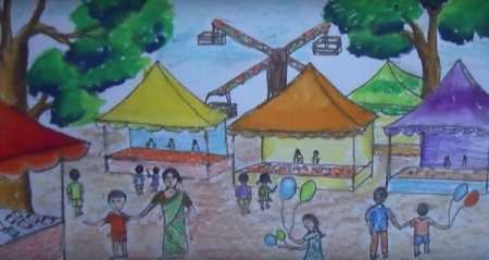 Нарисовать ярмарку