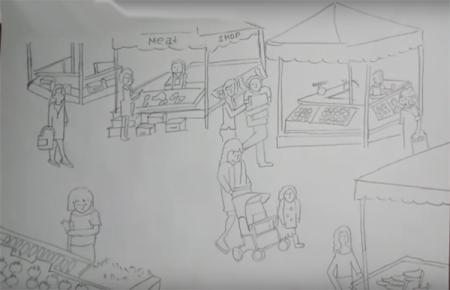 Рисунки на тему ярмарка легкие