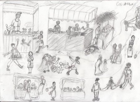 Ярмарка рисунок