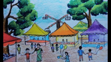 Нарисовать ярмарку