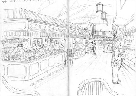 Ярмарка набросок