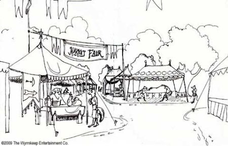 Ярмарка эскиз