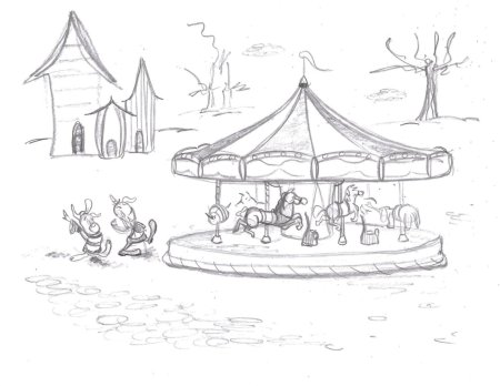 Нарисовать цирк карандашом