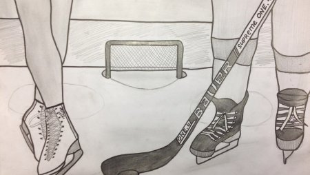 Спорт рисунок карандашом