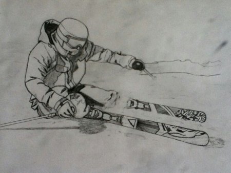 Спортсмен рисунок
