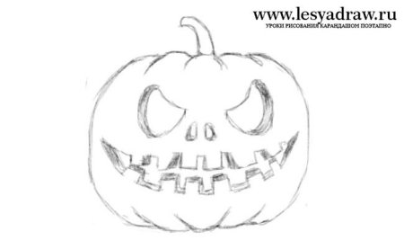 Хэллоуин рисунки карандашом для начинающих