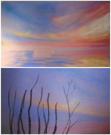 Этапы рисования пастелью